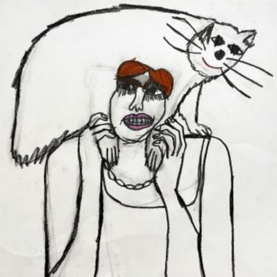 person with a cat