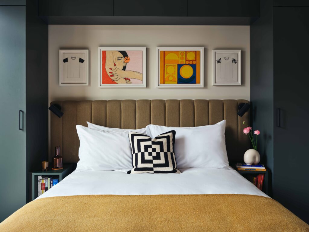 Interior and Room design at The Penny Hotel in Williamsburg